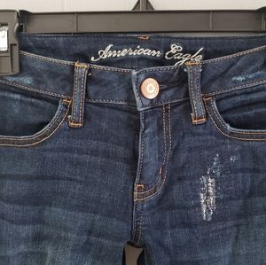 American Eagle distressed jeggings